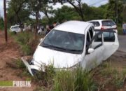 Diduga Sopir Mengantuk, Tabrakan Beruntun di Tapin Tak Terindahkan