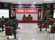 Tim Wasev Progja Bidang Wanwil Kodam Mulawarman Sambangi Kodim 1010/Rantau