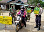 Putus Penyebaran Covid-19, TNI-Polri Lakukan Opeka di Desa Miawa Tapin