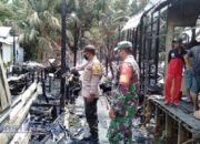 4 Rumah di Desa Teluk Haur Tapin Hangus Terbakar