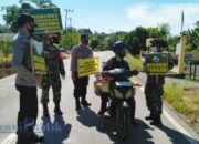 TNI-Polri Tapin Tengah Awasi Protokol Kesehatan di Desa Kepayang