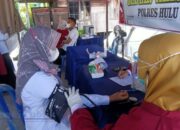 Puluhan Warga di Tiga Daha HSS Ikuti Gebyar Vaksinasi Covid-19