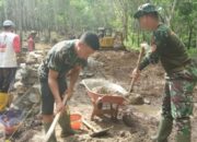 Antisipasi Genangan Air, Satgas TMMD Kodim 1010/Tapin Garap Pembuatan Plat Duiker