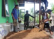 Renovasi Mushalla, Satgas TMMD dan Mayarakat Mulai Benahi Tempat Wudhu