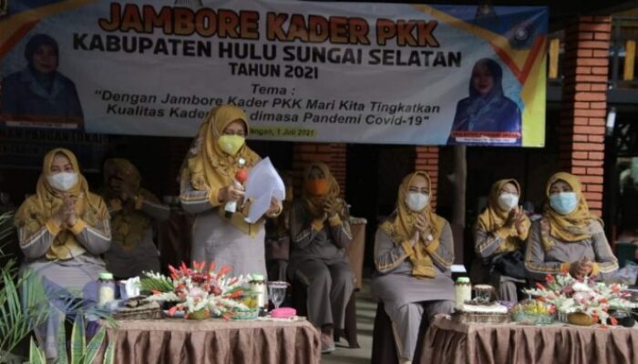 Tingkatkan Kualitas Kader, TP PKK HSS Gelar Jambore Tingkat Kabupaten