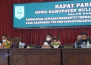 Raperda LKPj APBD 2020, Pemkab HSS Jawab Pandangan Umum Fraksi DPRD