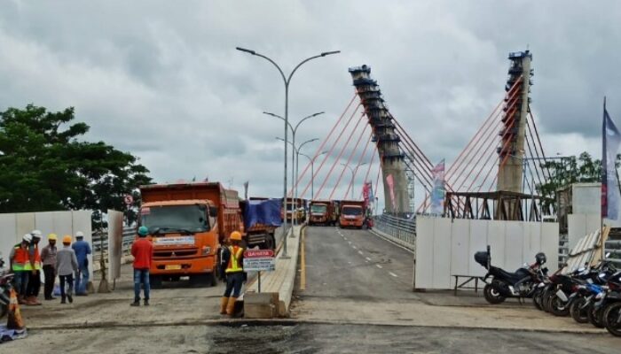 Jembatan Alalak Mulai Memasuki Tahap Uji Kelayakan