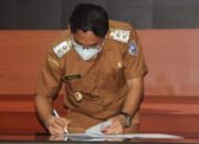 Wabup Syamsuri Sepakati Berita Acara Tapal Batas Wilayah HSS dan Tapin