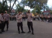 Unjuk Rasa Mahasiswa Berjalan Damai, Wakapolresta Ucapkan Terimakasih