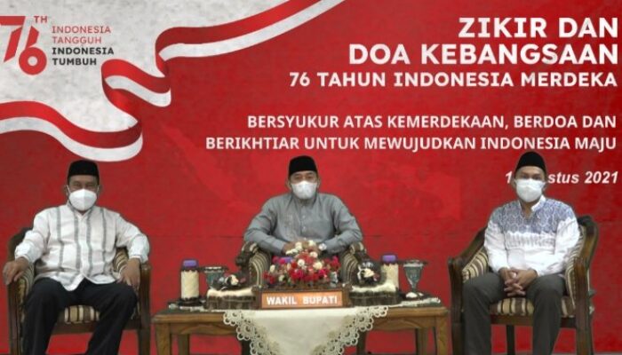 Ikhtiar Atasi Pandemi, Wabup HSS Zikir dan Doa Bersama Komponen Bangsa