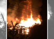3 Rumah di Desa Longawang HSS Diamuk Si Jago Merah