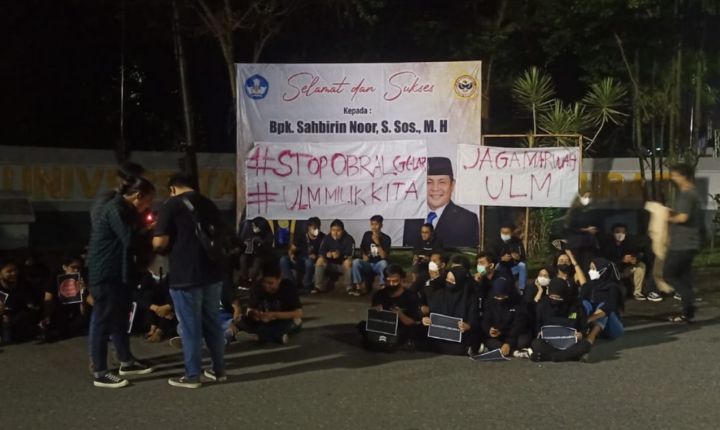 Mahasiswa ULM Nyatakan Sikap Penolakan Gelar Paman Birin