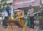 Miliki Hukum Tetap, Kejari HSS Musnahkan Barbuk Tindak Pidana