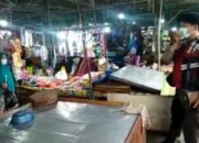 Samapta Polres Banjar Turun ke Pasar Imbau Prokes