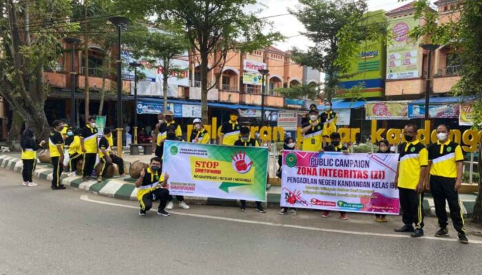 Canangkan Zona Integritas Bebas Korupsi, PN Kandangan HSS Gelar Public Campaign