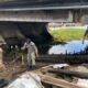 Gubuk Liar di Kolong Jembatan Antasari