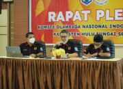Pengurus Baru KONI HSS Masa Bakti 2022-2026 Gelar Rapat Pleno Perdana