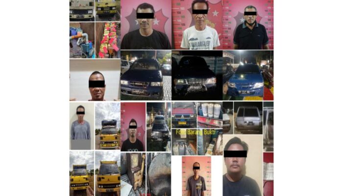Polda Kalsel Ringkus Delapan Pelaku Penyimpangan BBM Solar Bersubsidi