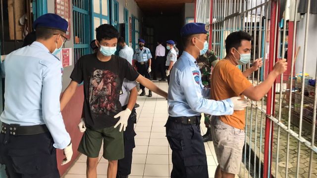 Razia Gabungan Rutan Kelas IIB Kandangan