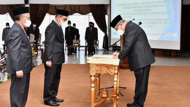 Pelantikan Pejabat Tinggi Pratama HSS