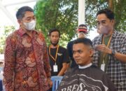 Wabup Syamsuri Apresiasi Aksi Sosial Cukur Amal D’Cutborneo Barber Community