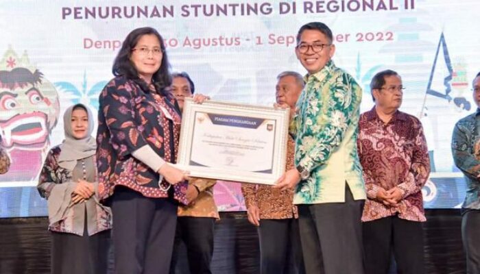 Berhasil Turunkan Angka Stunting, Pemkab HSS Raih Penghargaan Kemendagri