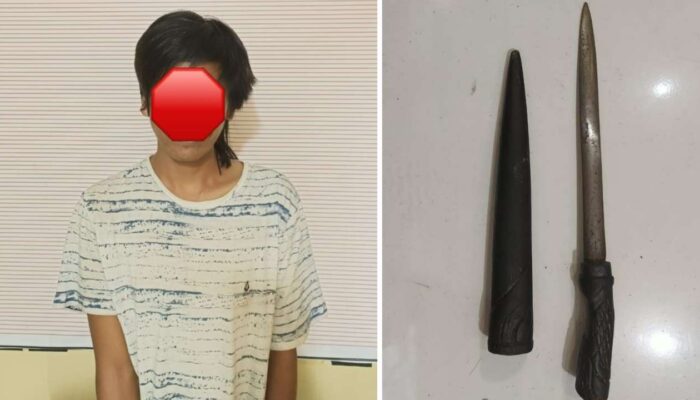 Kedapatan Bawa Sajam, Warga Kuin Cerucuk Banjarmasin Diringkus Polisi