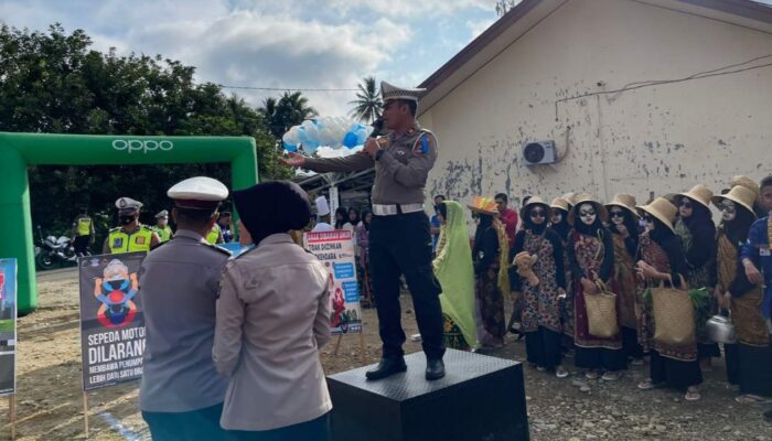 Satlantas Polres HSS Ajak Pelajar SMKN 1 Kandangan Jadi Pelopor Keselamatan Berlalu Lintas