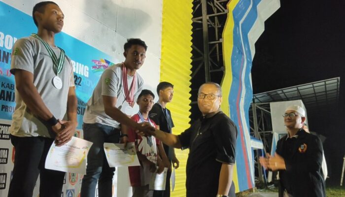 Penyelenggaraan Kejurprov Panjat Tebing KU 2022 di HSS Berakhir Sukses