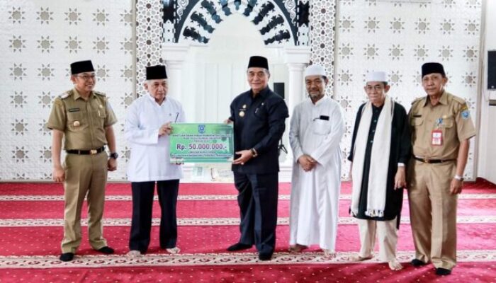 Pemkab HSS Salurkan Dana Hibah Untuk Pembangunan Langgar Nurul Ihsan