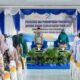 Bupati HSS, Achmad Fikry didampingi Kepala Disdikbud HSS, Hj Siti Erma saat pembukaan kegiatan sosialisasi Dapodik jenjang Sekolah Dasar tahun 2022.