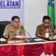 Wakil Bupati (Wabup) HSS, Syamsuri Arsyad saat memaparkan inovasi daerah pada ajang Innovative Government Award (IGA) tahun 2022 secara virtual.