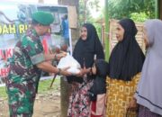 Kodim 1003 HSS Resmikan Bedah Rumah dan Bagikan Ratusan Sembako di HUT Ke-61 Korem 101 Antasari
