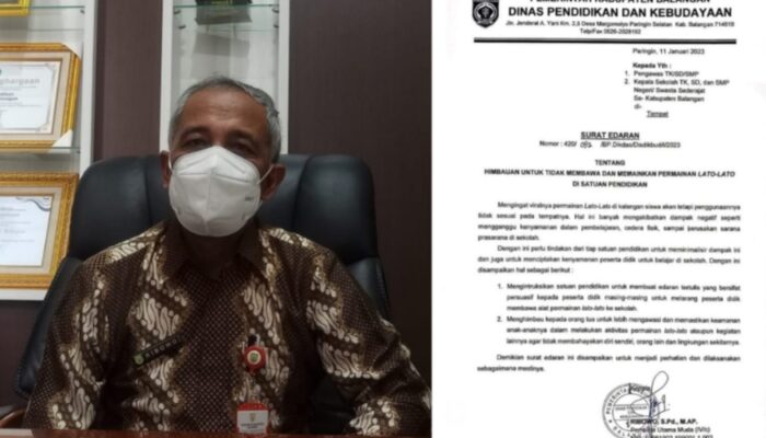 Minimalisir Dampak Negatif, Pemkab Balangan Larang Siswa Main Lato-lato di Sekolah