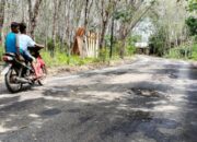Baru Diperbaiki, Jalan Desa Mantimin Balangan Kembali Rusak