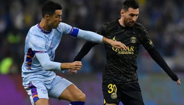 PSG Tumbangkan Riyadh All Star 5-4, Ronaldo Cetak Brece Debut Pertama di Arab Saudi