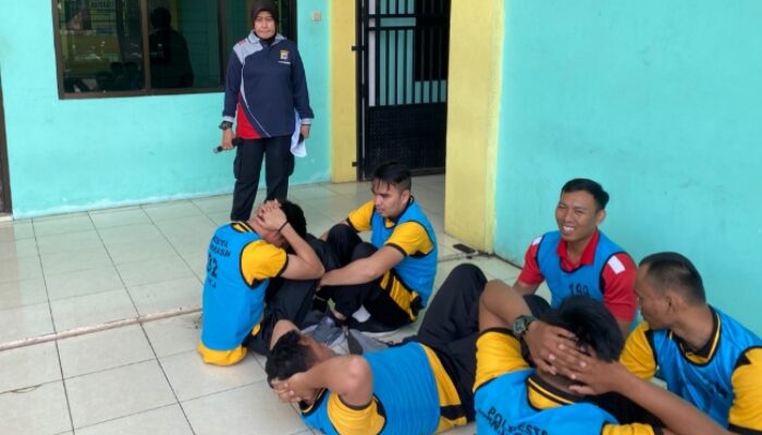 Personil Polresta Banjarmasin Jalani Tes Kesamaptaan Jasmani