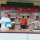 Foto : Konferensi pers pengungkapan kasus narkoba oleh Polres Balangan.