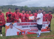 Tumbuhkan Semangat Olahraga, Ketua DPRD HSS Gelar Turnamen Sepak Bola