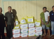 BRI Kandangan Salurkan Bantuan Korban Terdampak Banjir Bandang di Desa Malinau HSS