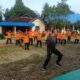 Babinsa Kodim 1003 Hulu Sungai Selatan pimpin pelajar sekolah berolahraga Senam Kesegaran Jasmani (SKJ) 88.