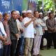 H. Syafrudin Noor (Udin Anshar) saat menerima silaturahmi Idul Fitri 1444 Hijriah warga HSS di kediaman pribadi.