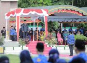 Pemkab HSS Gelar Upacara Peringatan Hardiknas dan Hari Otonomi Daerah ke-27
