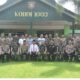 Foto bersama jajaran Kodim 1003/HSS dan Polres HSS selepas kunjungan silaturahmi dan halal bihalal.