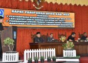 Lewat Paripurna, DPRD HSS Sampaikan Rekomendasi LKPj 2022