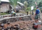 Satgas TMMD Ke 117 Kodim 1003 HSS Mulai Kerjakan Sasaran Fisik Tambahan Pembangunan Pos Kamling