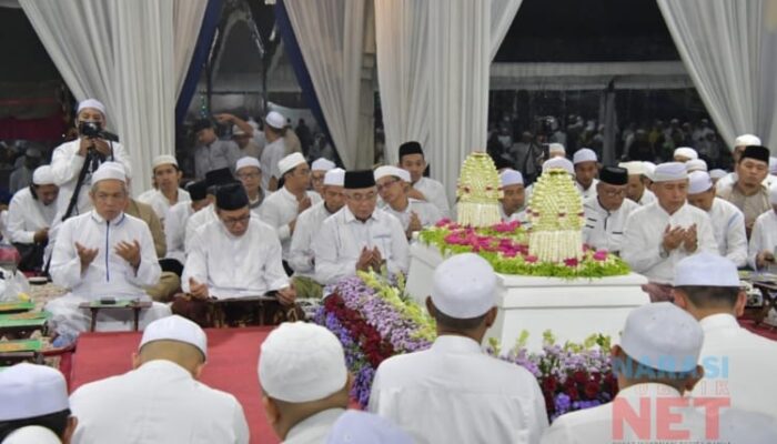 Bupati Fikry Bersama Ribuan Jamaah Ikuti Haul Ke 2 Guru Kapuh