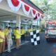 Pj Bupati HSS, Hermansyah melepas pendistribusian air bersih untuk masyarakat yang terdampak kekeringan.