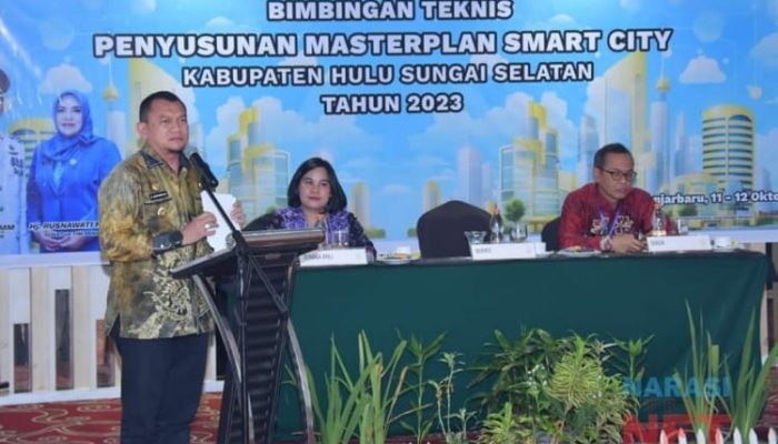 Menuju Smart City, PJ Bupati HSS Buka Bimtek Penyusunan Master Plan Tahap IV