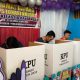 Warga Binaan Permasyarakatan (WBP) Rumah Tahanan (Rutan) Kelas IIB Kandangan, Kabupaten Hulu Sungai Selatan (HSS) melakukan pencoblosan di TPS Khusus 901.